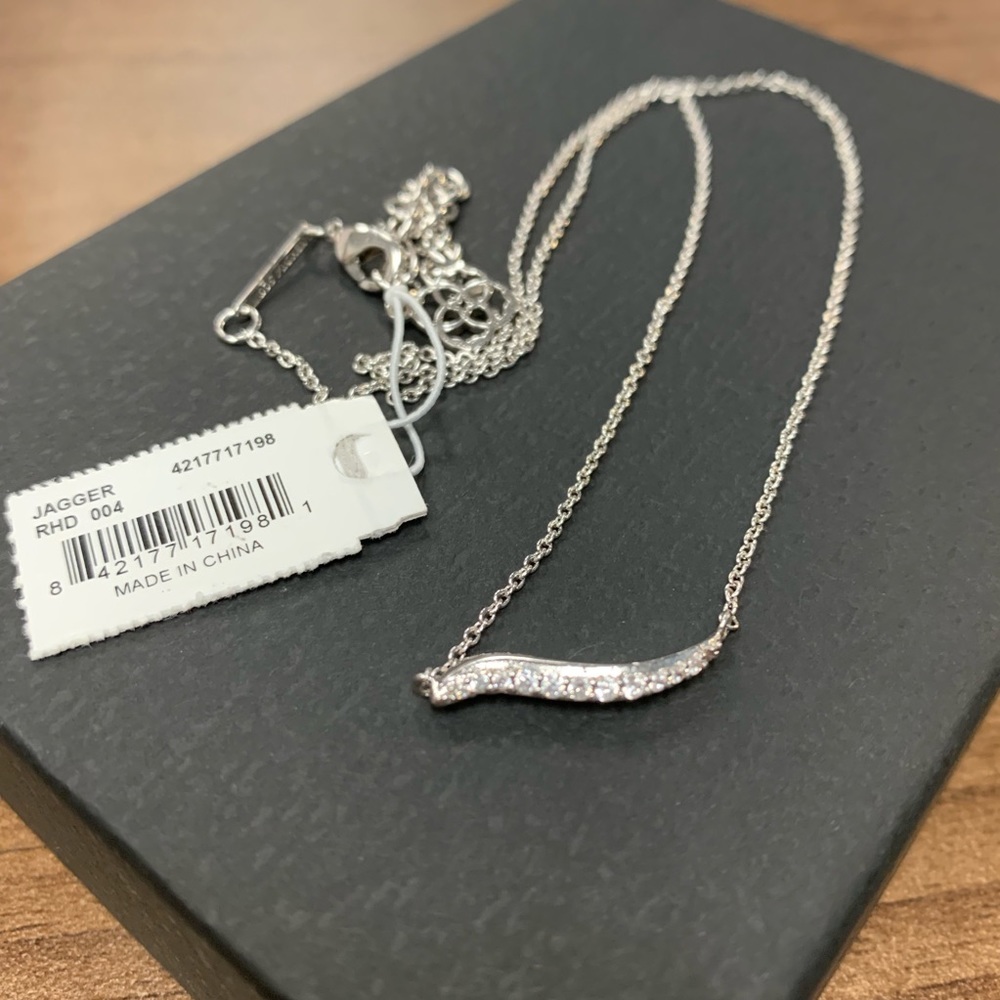 Kendra Scott NWT Jagger Necklace Silver